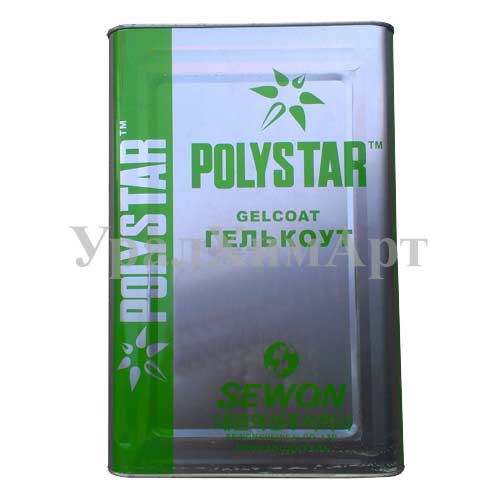 Гелькоут прозрачный Polystar  UG 281 S (Корея) - Фасовка 18 кг - Цена  4860 руб.
